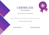 Certificate of Participation - Generic