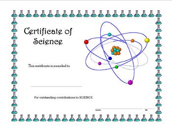 Preview of Certificate of Science