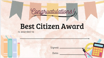 Preview of Certificates Editable