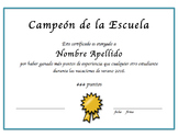 Certificates of Achievement in Spanish - Fully Editable