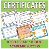 Certificates to celebrate student success