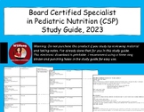 Certified Pediatric Nutrition Specialist Study Guide (CSP)
