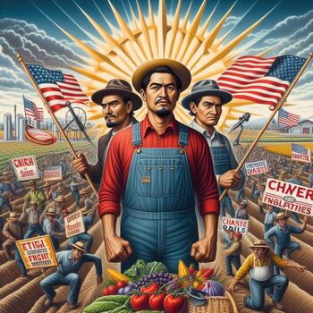 Preview of Cesar Chavez (2014) Movie Viewing Guide: Summary/Vocabulary/Questions w/KEY