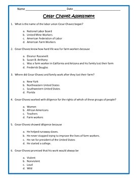 sample math 4 grade worksheets for Grade by Studies Chavez 3rd Cesar ASSESSMENT  Social