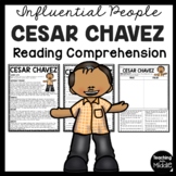 Cesar Chavez Biography Reading Comprehension Worksheet Lat