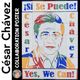 Cesar Chavez Collaborative Poster - Fun Hispanic Heritage 