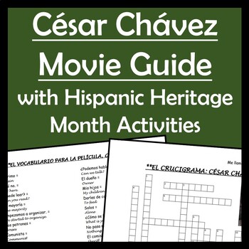 Preview of Cesar Chavez Movie Guide in Spanish and in English