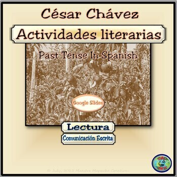 Preview of Cesar Chavez Past Tense Reading Comprehension Activities for Google Apps