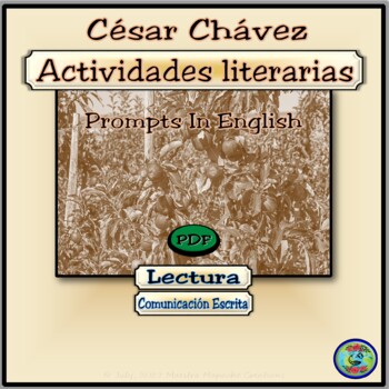 Preview of Cesar Chavez Reading Comprehension Activities - English Prompts