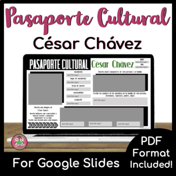 Preview of Cesar Chavez Research Activity | Pasaporte Cultural
