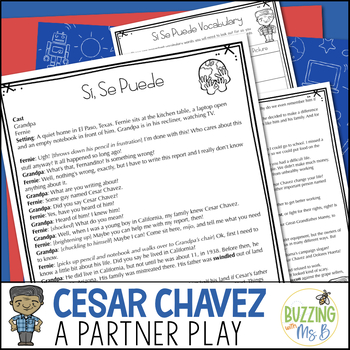 Preview of Cesar Chavez Partner Play Free Download - a script for two readers