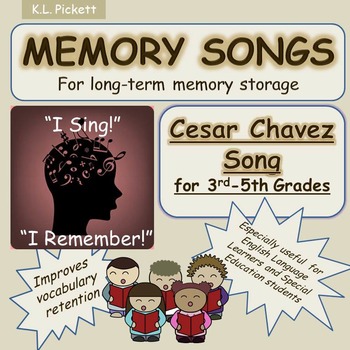 Preview of Cesar Chavez Song for Third to Fifth Grade Students