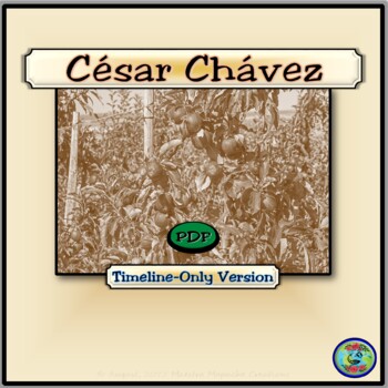 Preview of Cesar Chavez and La Causa Timeline-Only PDF