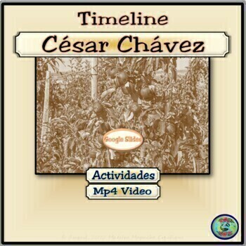 Preview of Cesar Chavez y La Causa Timeline Activities for Google Apps