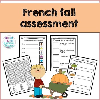 Preview of French Fall / L'automne - Reading, Writing, & Assessment for early FI or core