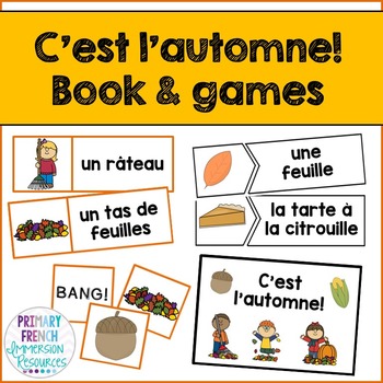 Preview of French fall / l'automne - Mini book and centres
