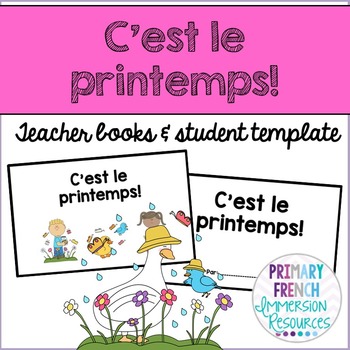 French spring / le printemps - Teacher book and student templates