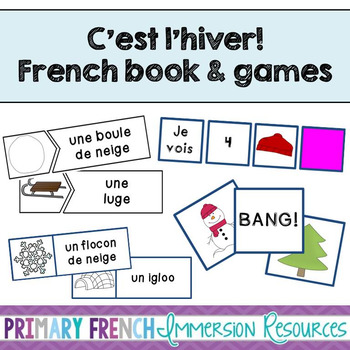 Preview of French winter / l'hiver - Mini book and centres
