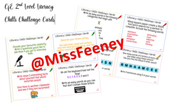 Preview of CfE 2nd Level/ KS2 Literacy Chilli Challenge Task Cards