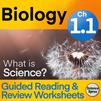 Preview of Ch 1.1 - The Science of Biology -Guided Reading WS- Miller & Levine 2019 Biology