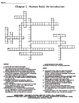 Ch 1 Human Body An Orientation Crossword Wordsearch by Dustinlee14