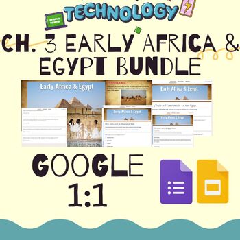 Preview of Ch. 3 Early Africa & Egypt Bundle + Projects/Assignments/Guided Notes