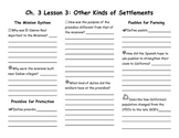 Ch. 3 Lesson 3 Other Kinds of Settlements