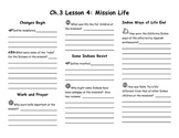 Ch. 3 Lesson 4 Mission Life Notes