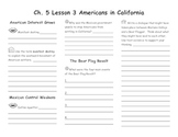 Ch. 5 Lesson 3 Americans in California