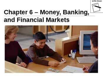 Preview of Ch. 6 - Money, American Banking, Federal Reserve System POWERPOINT (Economics)