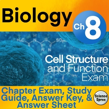 Ch 8 Cell Structure And Function Exam Pdf Word By Science Spree