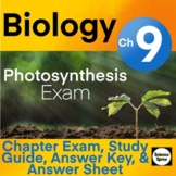 Ch 9 - Photosynthesis EXAM - PDF & Word