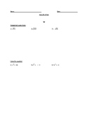 Ch 9 test: Square Roots, Radicals,Graphing Quadratic Functions