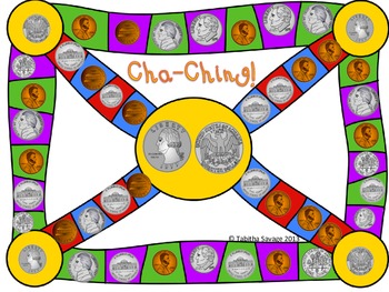 Cha Ching A Coin Counting Board Game for 2.MD.C.8