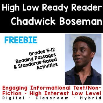 Preview of Chadwick Boseman Differentiated Standards-Based & Reading Comprehension Unit