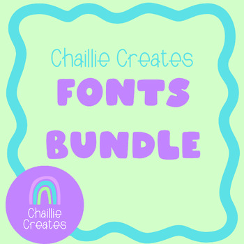 Preview of Chaillie Creates Font Bundle