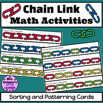 Preview of Chain Link Patterning and Sorting by Color Activity Cards