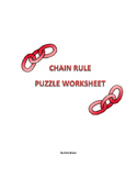 Chain Rule Puzzle Worksheet