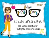 (Pi day)  Finding Area of a Circle: Chain of Circles - a 3