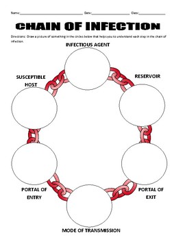 Chain of Infection Worksheet by Science Teaching Materials ...