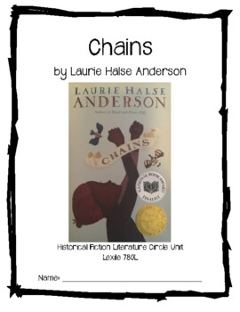 Preview of Chains Reading Journal/ Novel Study Unit