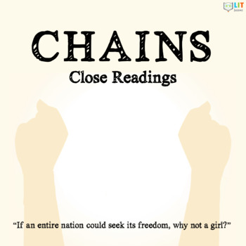 Preview of Chains by Laurie Halse Anderson Close Readings