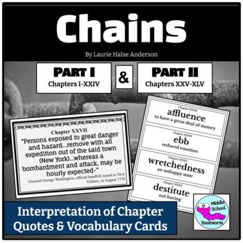 Preview of Chains by Laurie Halse Anderson: Evaluating Chapter Quotes Part 1 & 2