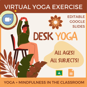 Preview of Chair Yoga Activity for Google Slides: Improve Focus & Reduce Stress | SEL