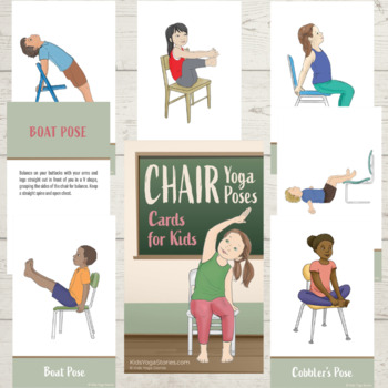 Preview of Chair Yoga Cards for Kids