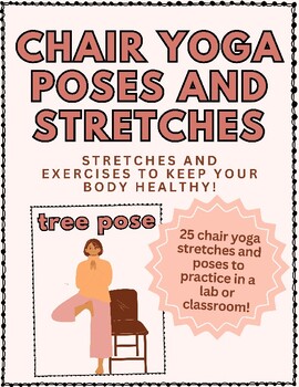 Preview of Chair Yoga - Health and Fitness Bulletin Board Display Signs