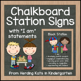 Chalkboard Station Signs