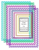 Chalk Font Double-Stitch Border Set {Personal & Commercial Use}
