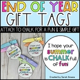 Chalk End of Year Gift Tag