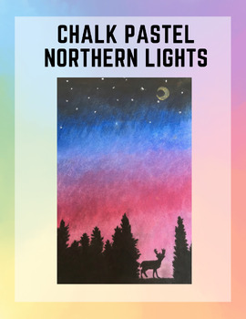 Preview of Chalk Pastel Northern Lights drawing
